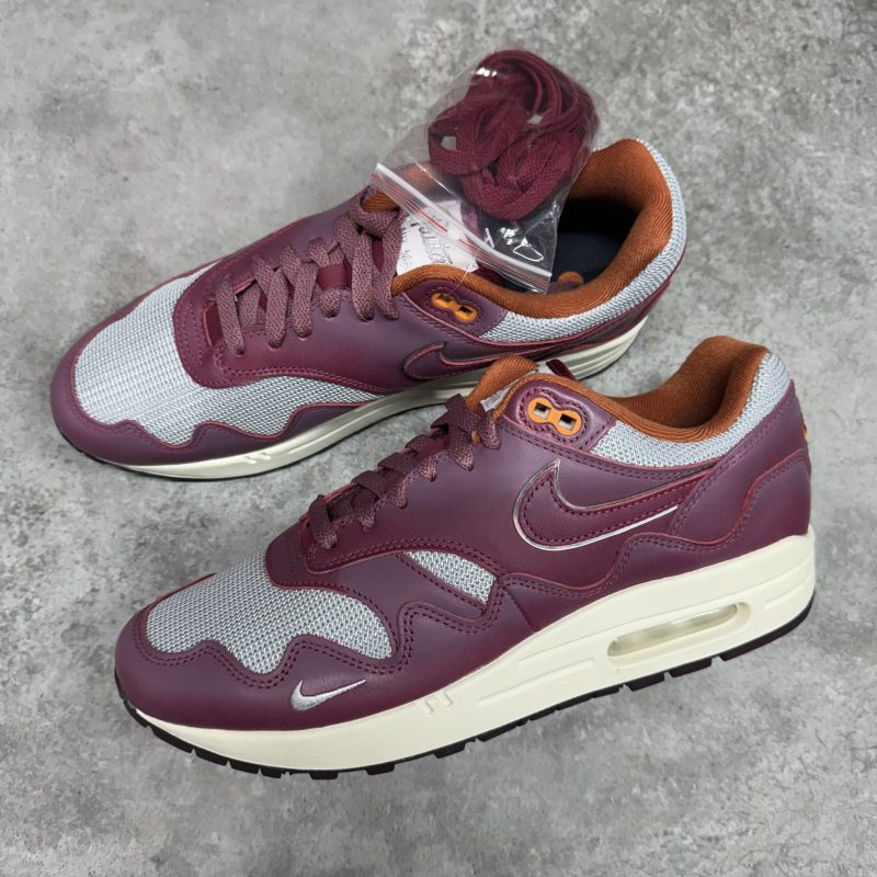 Nike Air Max 1 Patta - Waves Rush Maroon (With Bracelet)