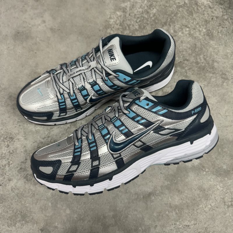 Nike P-6000 - Metallic Silver Armoury Navy