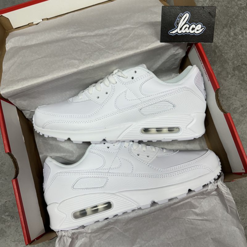 Nike Air Max 90 - Leather Triple White